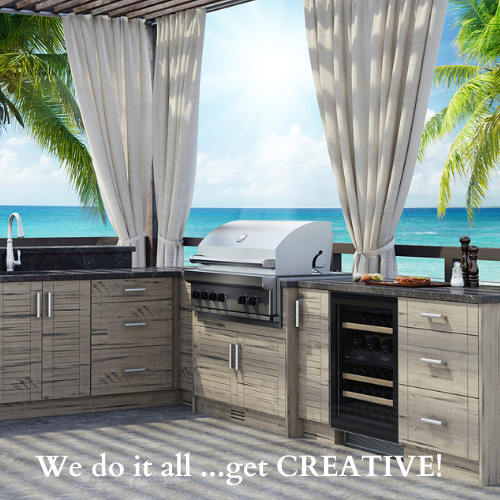 Outdoor Kitchen with HDPE Cabinets