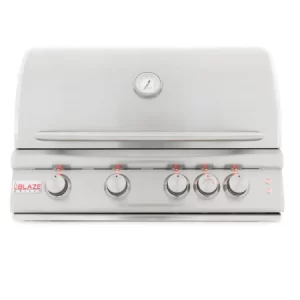 Blaze 32-Inch 4-Burner LTE Gas Grill with Rear Burner and Built-in Lighting System