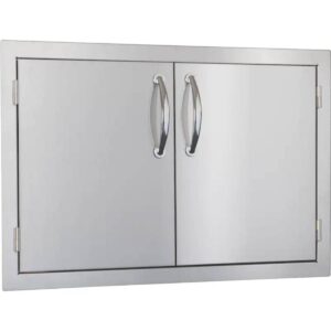 Summerset 33-Inch Stainless Steel Flush Mount Double Access Door – SSDD-33