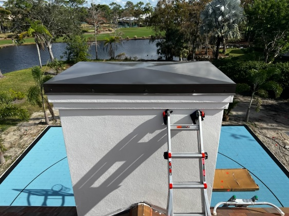 Custom Powder coated chase cover in Naples FL