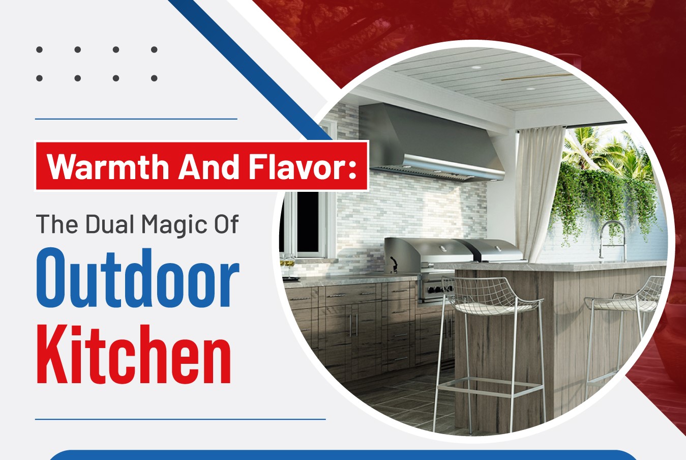 Read more about the article Warmth and Flavor | The Dual Magic of Outdoor Kitchen Fireplaces – Infograph