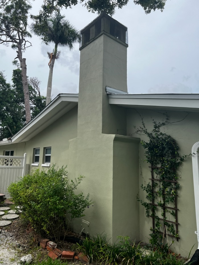 a house with a chimney