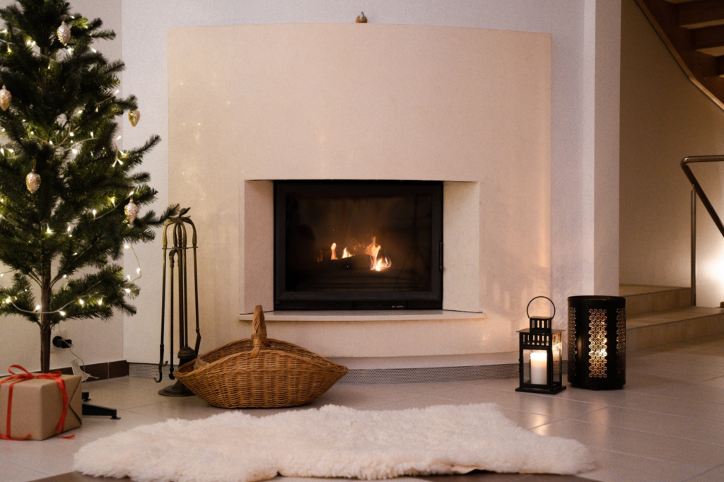 fireplace in a house 