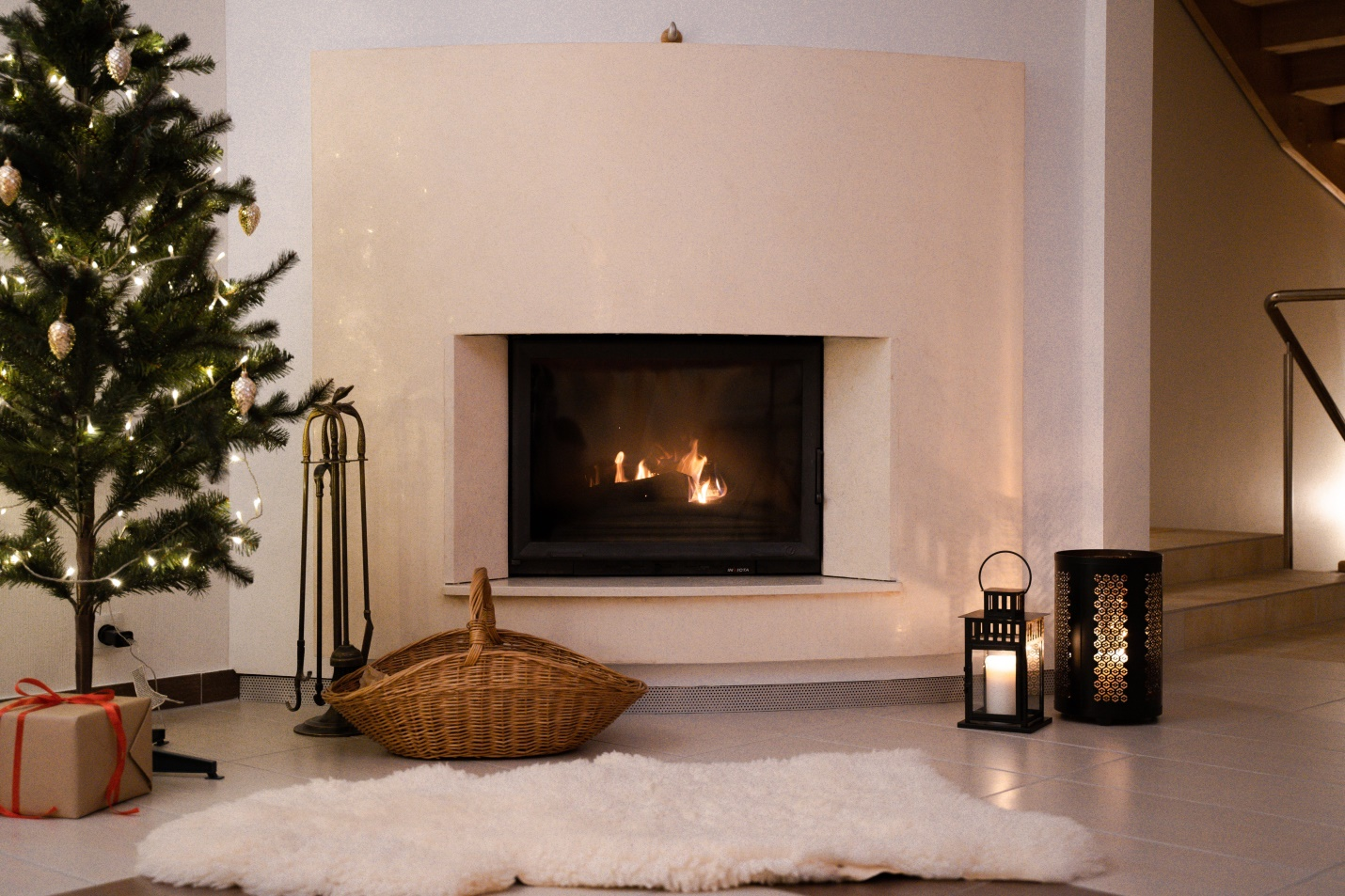 fireplace in a house