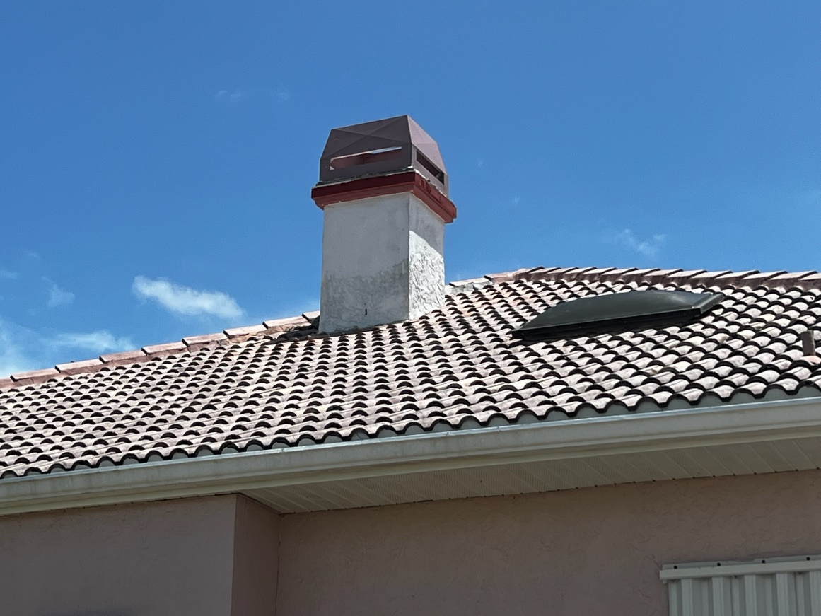 modern style house post chimney cleaning  