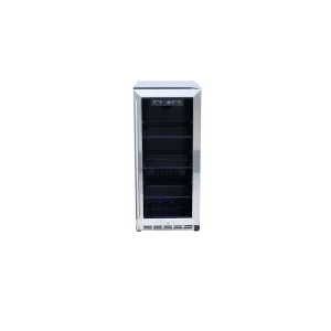 TrueFlame 15″ Outdoor Rated Fridge with Glass Door – TF-RFR-15G