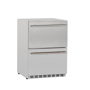 TrueFlame 24″ 5.3C Deluxe Outdoor Rated 2-Drawer Refrigerator – TF-RFR-24DR2