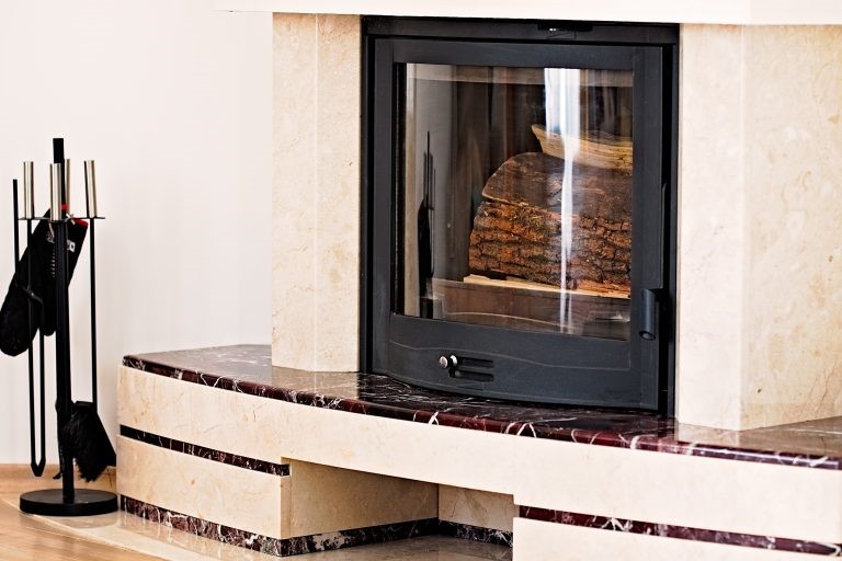 fireplace glass doors