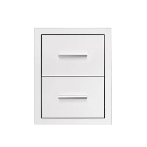 17″ Double Drawer w/ Masonry Frame Return