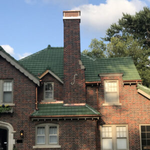 Copper Chimney Cap – Multi-Flue Cap with Hip and Ridge Lid, Outside Mount