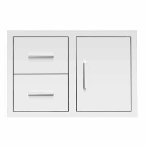 Summerset 33" 2-Drawer & Access Door Combo w/ Masonry Frame Return