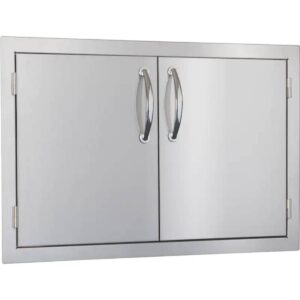 Summerset 33-Inch Stainless Steel Flush Mount Double Access Door - SSDD-33