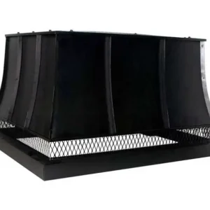 Custom Shroud Black Outside Mount with Standing Seams