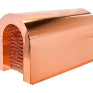 Custom Shroud Copper Mailbox Style with Mesh Screen