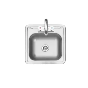 TrueFlame 15"x15" Drop-in Sink - TF-NK-15D