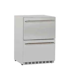 TrueFlame 24" 5.3C Deluxe Outdoor Rated 2-Drawer Refrigerator - TF-RFR-24DR2